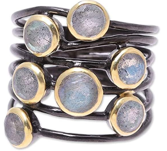 NOVICA Labradorite 18k